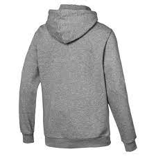 Casaco Moletom Puma Essential Fleece Hoody Cinza Preto Netshoes