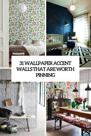 Wallpaper black and white abstract watercolor strokes peel and stick modern minimal wall paper. 31 Wallpaper Accent Walls That Are Worth Pinning Digsdigs