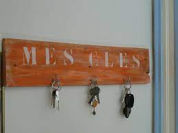 Porte Cles Mural En Bois Decorations Murales Par Palette Et Co Porte Cle Mural Porte Cle Parement Mural