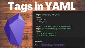 How to Create and Use Tags in Obsidian Using YAML - YouTube