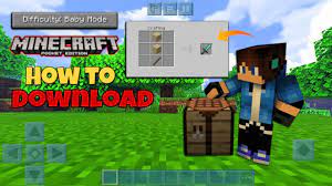 How To Download Baby Mod Add On In Minecraft Pocket Edition Baby Mod Difficulty Youtube
