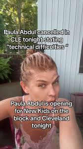 Rumors of a really hig temper tantrum backstage nktob #summerconcerts  #paulaabdul #soundcheck #livemic #tempertantrum