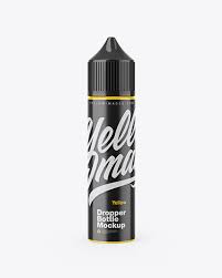 Glossy Dropper Bottle Mockup Yellow Author
