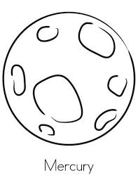 Planet Coloring Pages Collection In 2020 Planet Coloring Pages Planet Colors Mercury Planet