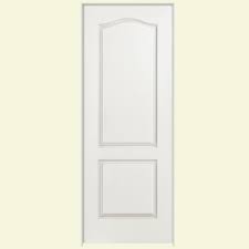 Masonite 30 In X 80 In Solidoor Smooth 2 Panel Arch Top Solid Core Primed Composite Single Prehun Prehung Interior Doors Doors Interior Arched Interior Doors