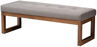 .bed bench linen fabric ottoman storage ottoman bench bedroom footstool bench sponge and the foot of the ottoman is also full of solid wood.this ottoman bench will give your family plenty of. Amazon Com Fabric Bench Bed End Ottoman Sofa Seat Footrest Bedroom Entryway Gray Delicate And Simple Hengxiao Color A Furniture Decor