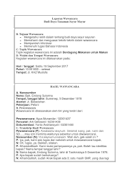 Laporan hasil wawancara sumber energi di daerah tempat tinggal. Laporan Wawancara