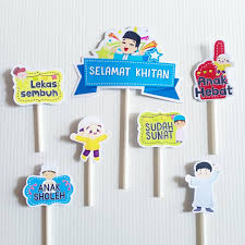Izzan decor menerima jasa dekorasi ruangan untuk acara aqiqah, ulang tahun, sunatan/khitanan, tunangan dan jasa de. Topper Cake Hiasan Dekorasi Kue Khitan Sunatan Lazada Indonesia