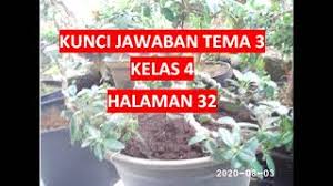 Kunci jawaban buku siswa kelas 5 tema 1 organ gerak hewan dan manusia subtema 1 organ gerak hewan pembelajaran 4 halaman 32 33 34 35 36 38 39 k13. Kunci Jawaban Tema 3 Kelas 4 Halaman 32 Youtube