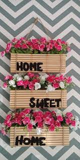Diy hiasan vas bunga pelangi untuk kamar makin cantik natural. Diy Bunga Gantung Bajet Viral Dari Alas Pinggan Buluh Impiana