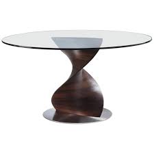 Adn Round Table With Solid Walnut Base Or Lacquered Base In 2020 Dining Room Table Marble Contemporary Round Dining Table Walnut Dining Table