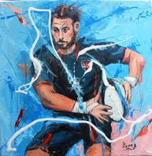 Tous les essais | saison 2019/2020. 1412 Rugby Toulousain Painting By Jean Luc Lopez Artmajeur