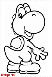 Draw Yoshi Step 010 Jpg 491 719 Yoshi Drawing Easy Drawings Cool Drawings