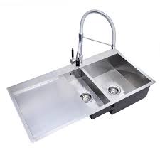handmade square 1.5 bowl kitchen sink