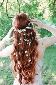 White Wedding Headpiece Wildflower Hair Wreath Hair Vine Etsy Hair Styles Beautiful Wedding Hair Braided Crown Hairstyles