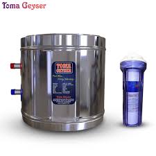 They are designed for applications with smaller hot water demands, such as basins or sinks, and feature energy efficient operation. Toma Geyser 07 Gallon With Safety Filter Automatic Electric Water Heater Geyser