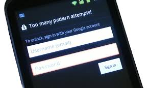 Click on forgot password? and note: Android Too Many Pattern Attempts Can T Hard Reset Here What To Do J Talks
