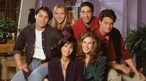 Friends logo wallpaper with a black background, white letters and colored dots. Friends Hd Wallpaper Background Image 1920x1080 Wallpaper Abyss
