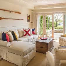 Adjacent to the kitchen is the charming nautical relaxing room, another place for client's favorite memorabilia. Nautical Themed Family Room Ideas Photos Houzz