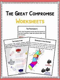 The Great Compromise Connecticut Plan Facts Worksheets For Kids