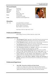 Learn how to create a curriculum vitae as a student for employment and admissions applications and use our cv examples for students and template to start writing your own. Cesar Alonso Cv English
