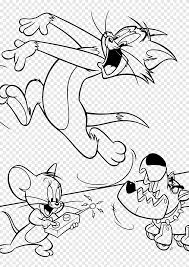 Tom and jerry are the main characters of the american animated short film series by joseph barbera and william hanna. Libro Para Colorear Tom Y Jerry Tom Gato Dibujo Tom Y Jerry Angulo Blanco Png Pngegg