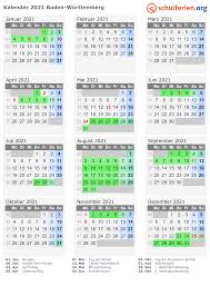 Ferienkalender 2021, 2022 zum herunterladen und ausdrucken. Kalender 2021 Ferien Baden Wurttemberg Feiertage