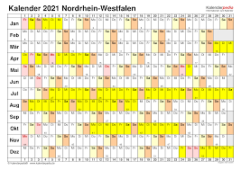 Kostenlos jahreskalender 2021 nrw zum ausdrucken. Kalender 2021 Nrw Ferien Feiertage Pdf Vorlagen