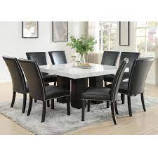 Current matches filter results (314). Steve Silver Camila Cm420wb 540pt 8xskn 9 Piece Dining Set With Marble Table Top Dunk Bright Furniture Dining 7 Or More Piece Sets