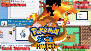 Pokemon: Skye Project | GBA RomHack | Eng-Beta | Mega Evolution,  Gigantamax, Wonder Trade & More | - YouTube