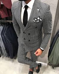 Black And White Checkered Jacket Mens Malefashionblog Menslaw Mensrealm Mensfashion Clothingbrand Gentlesmenslounge Malefashion Wedding Suits Men Black Wedding Suits Men Black And White Suit