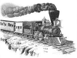 Steam Engine Locomotive Pencil Sketch By Craig Cassell A Quadraplegic Artist Who Draws With His Mouth Train Drawing Train Sketch Train Art