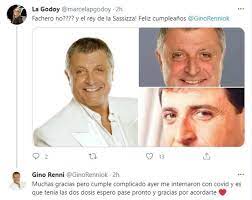 El actor gino renni fue internado de urgencia este lunes por coronavirus y preocupa su estado de salud. Kiprmxe2unltdm