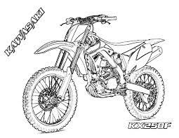 Motorcycle colouring pictures to print pusat hobi. Dirt Bike Kawasaki Kx250f Coloring Page Coloring Sun Bike Drawing Dirt Bike Tattoo Dirt Bike