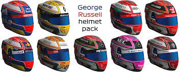 Over the past few weeks, speculation has been rife over the futures of valtteri bottas and williams driver russel with many speculating that the british driver will be announced as a mercedes driver shortly. George Russell Career Mode Helmet Pack Racedepartment