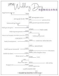 Wedding day timeline 4pm ceremony. Wedding Day Timeline Sample 3 Printable Wedding Day Timelines Harpandolive Com