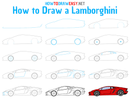 Learn how to draw easy simply by following the steps outlined in our video lessons. How To Draw A Lamborghini Easy How To Draw Easy