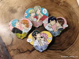 Yarichin B Club heart Shaped Hard Enamel Pins - Etsy