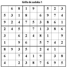 Sudoku Primaire Niveau 2 Grille 1