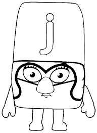 View larger image image credit: Alphablocks J Gif 437 600 Pixeles Coloring Pages Color Abc Party