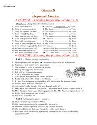 Try to find the thesis or main point of the passage. Exercise 2 Forming The Passive Chart 11 1