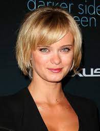 Medium Short Bob Hairstyles With Bangs2014 Of Sara Paxton Hairstyles Short Hairstyles 2014 Blond Blonde Bob Haircut Bob Hairstyles Bob Haircut With Bangs