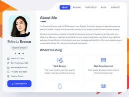 Write out your bio and display a why make a cv website? 55 Best Html Resume Cv Vcard Templates 2021 Freshdesignweb