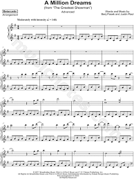 A million dreams (from the greatest showman). Betacustic A Million Dreams Advanced Sheet Music Piano Solo In G Major Download Print Sku Mn0208826