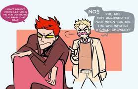 Pls No Steppy Crowley Being Violently Soft For Aziraphale Is The Good Omens Book Crowley Husband Best Friend