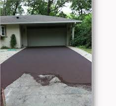 Almost There Doesn T It Look Nice 9 Different Colours To Choose From 5 Year Warranty And Envir Repair Concrete Driveway Concrete Driveways Painting Concrete