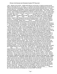 To determine concentration of overall solute in potato cells, wait. Fillable Online Oqrs Diffusion And Osmosis Lab Worksheet Answers Pdf 951647a1bbbfcc99be9f303ebf57ae00 Diffusion And Osmosis Lab Worksheet Answers Oqrs Fax Email Print Pdffiller