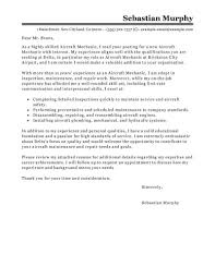 Best Aircraft Mechanic Cover Letter Examples Livecareer