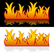 Black And White Flames Fire Banners Two Fire Banners With Flames On Black And White Background Eps F Ad Banners Fla Black And White Background White Background Illustration