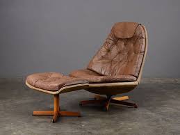 Inspired by an iconic design duo, our amala reclining swivel chair and ottoman deliver all the comfort, quality and sophistication their predecessors do, but at an extraordinary value. Vintage Leather Lounge Chair And Ottoman Madsen Schubel Mid Leather Lounge Chair Leather Chair Chair